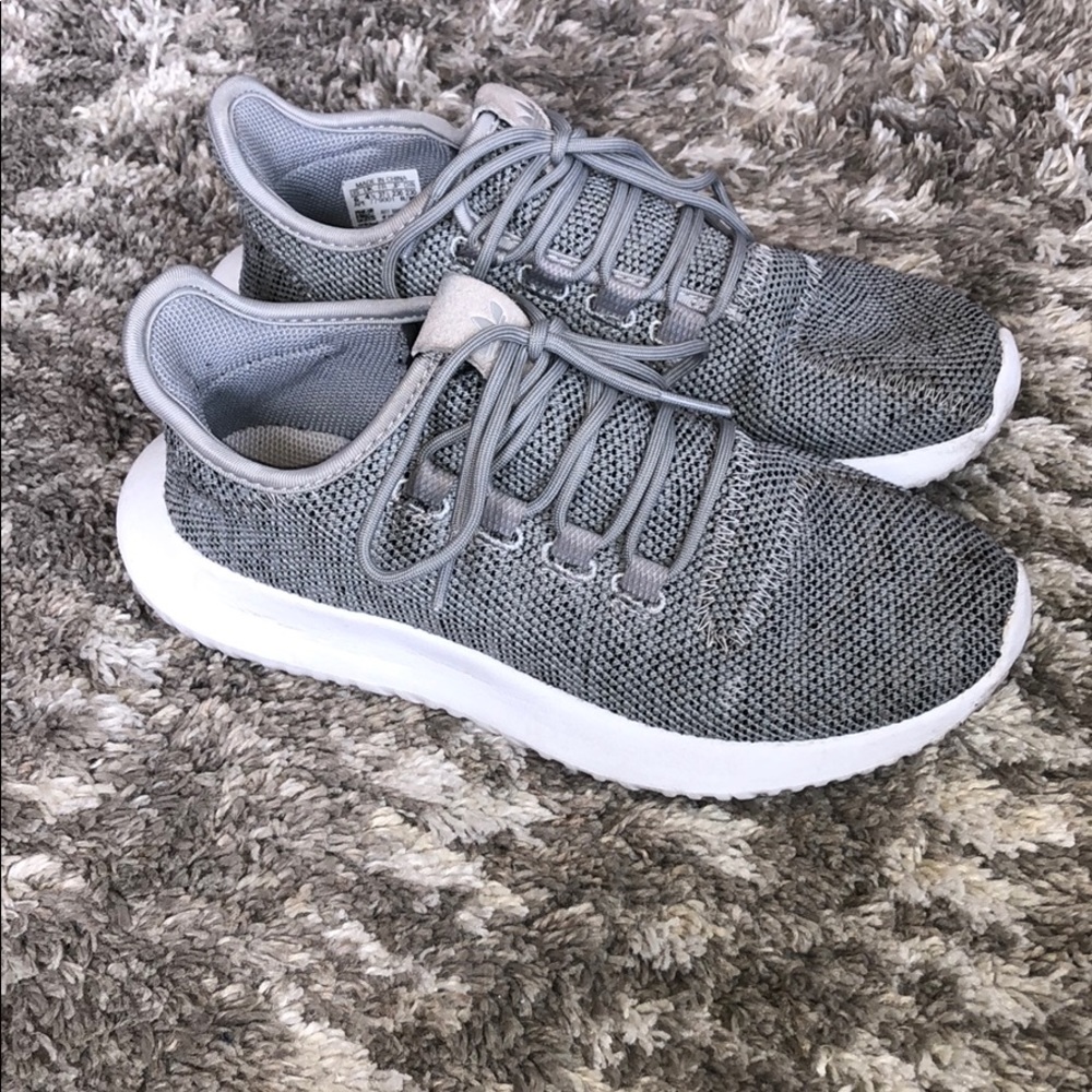 adidas Women's Gray Knit Sneakers